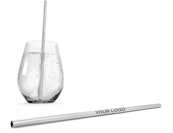 Straight - Branded Reusable Straws Straight - Branded Reusable Straws