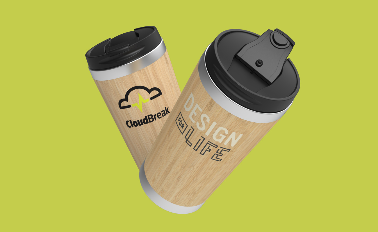 EcoSip - Personalised Bamboo Travel Mugs