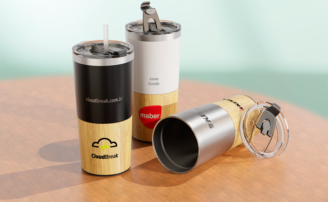 Metro Bamboo - Branded Travel Mugs